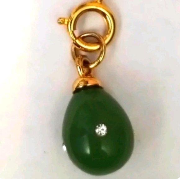 Joan Rivers Jewelry Joan Rivers Faux Green Jade With Czs Faberge